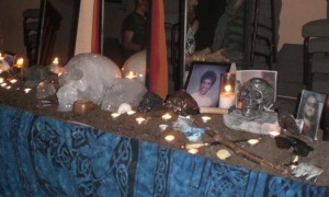 Samhain 2011 16 Altar after ritual w Zaba