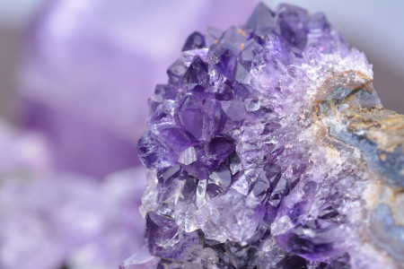 A large specimen of amethyst