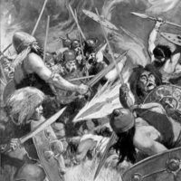 ancient Irish god Lugh illustration