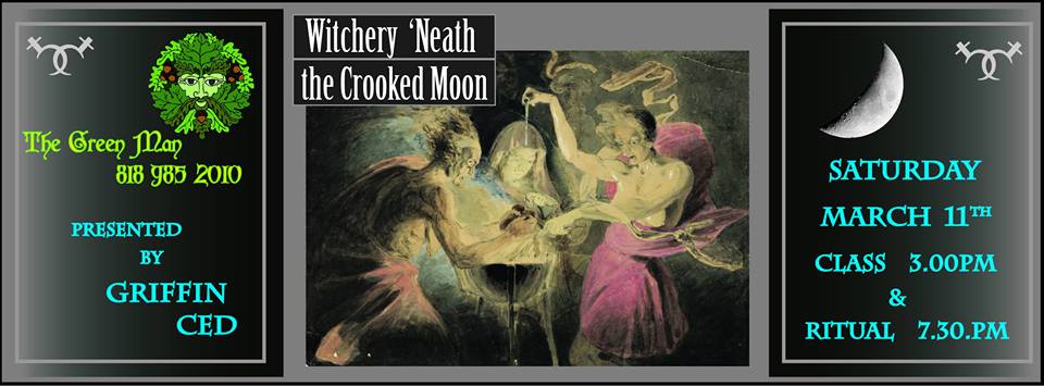 Witchery 'Neath the Crooked Moon Workshop with Griffin Ced event flyer