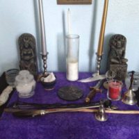 Wiccan altar construction