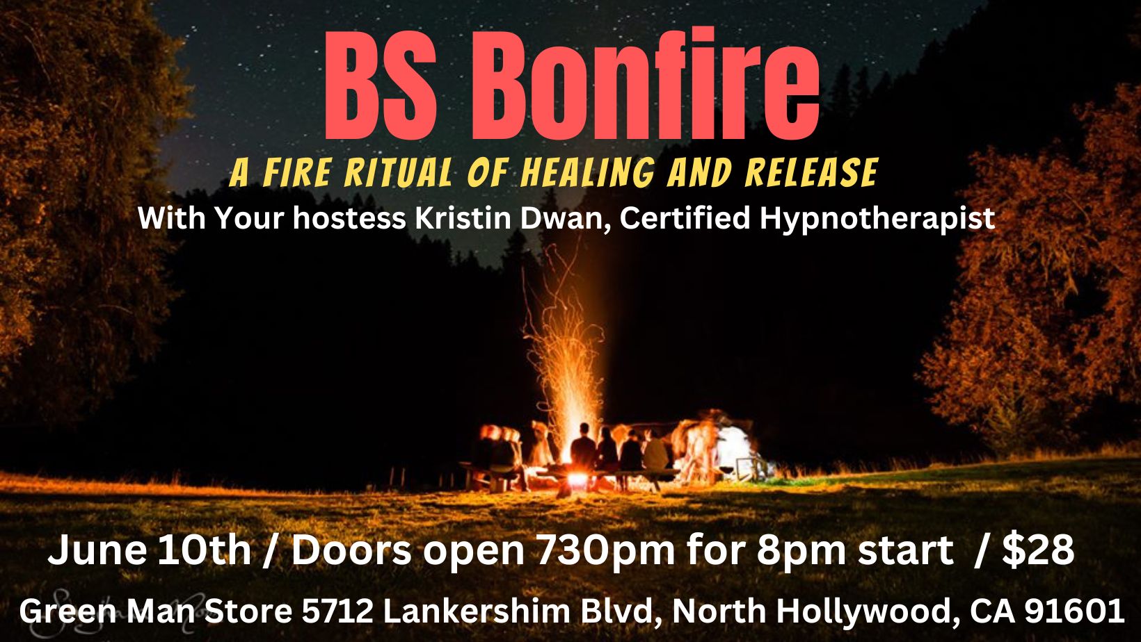 a group of people around a fire