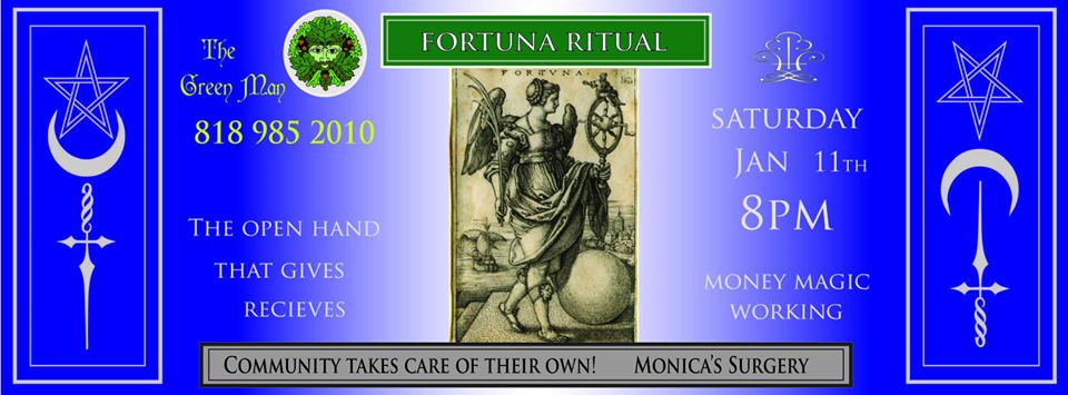 fortuna full moon ritual for Monica flyer