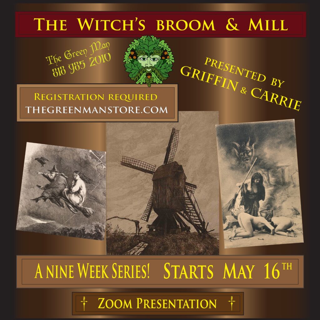 a poster for a person's broom and mill