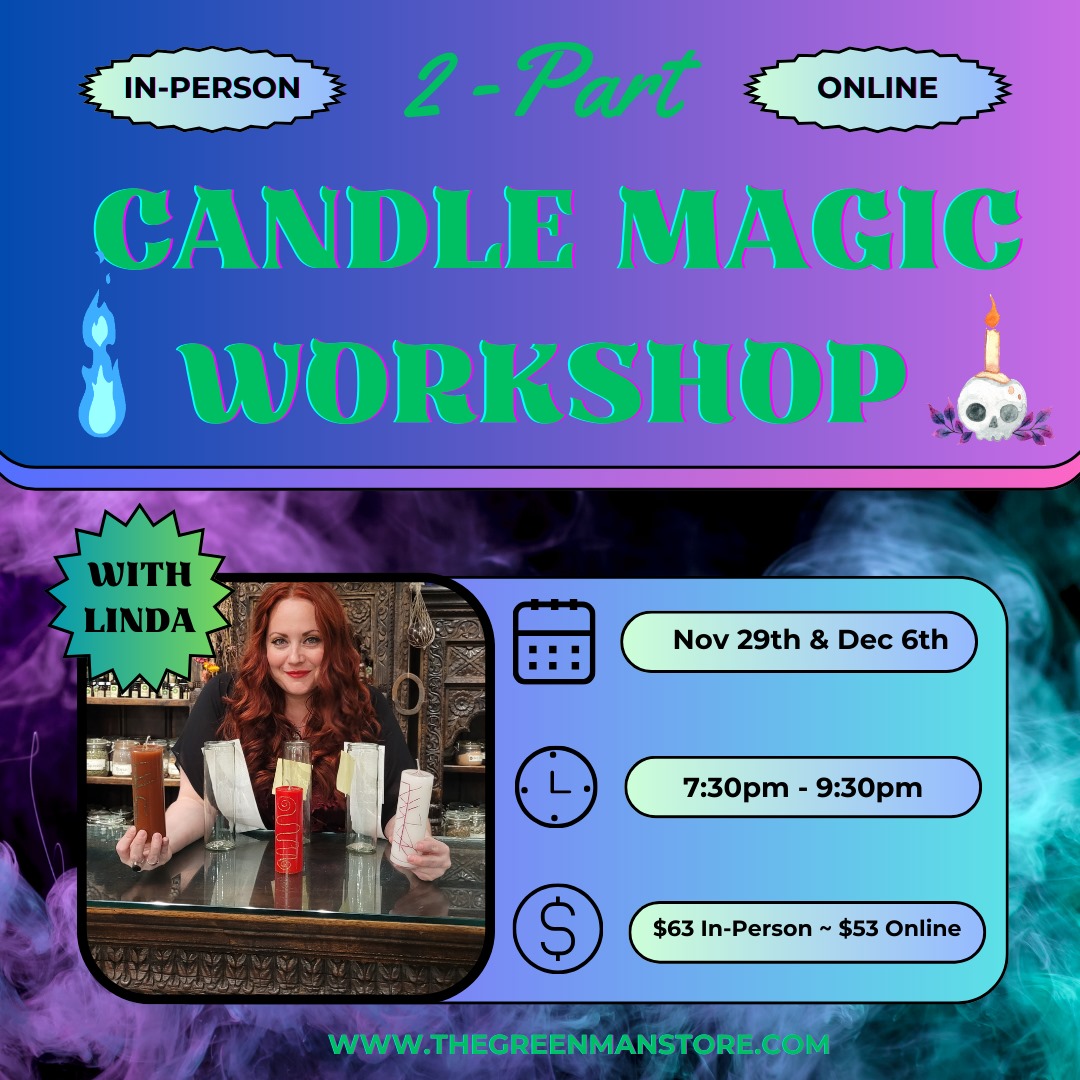 a poster for a candle workshop