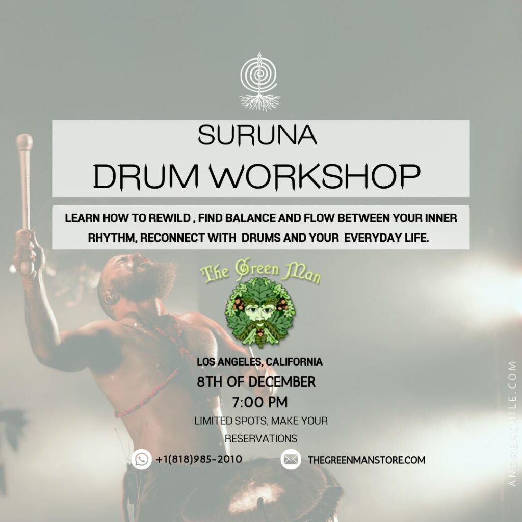 a poster for a drum workshop
