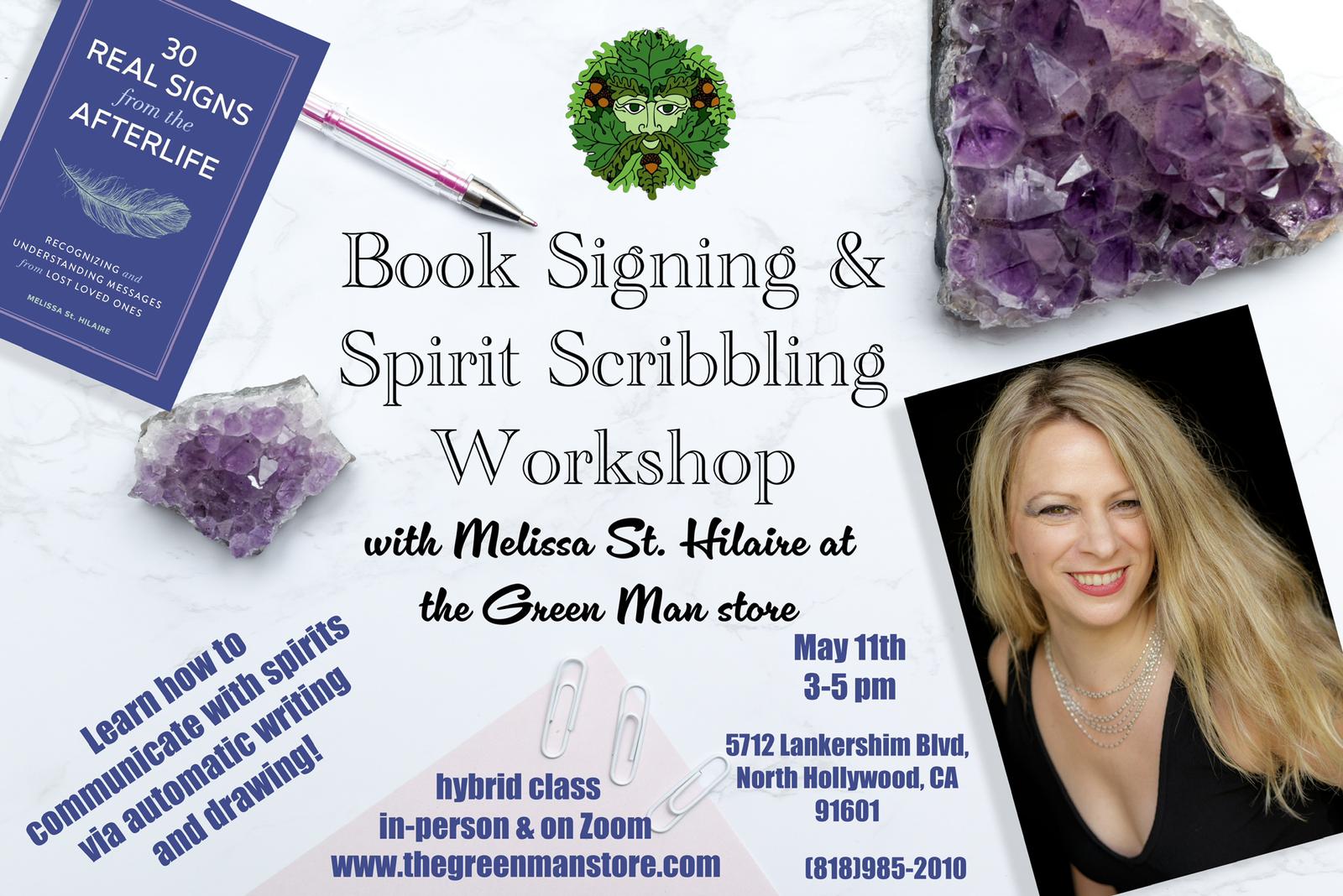 a poster for a book signing