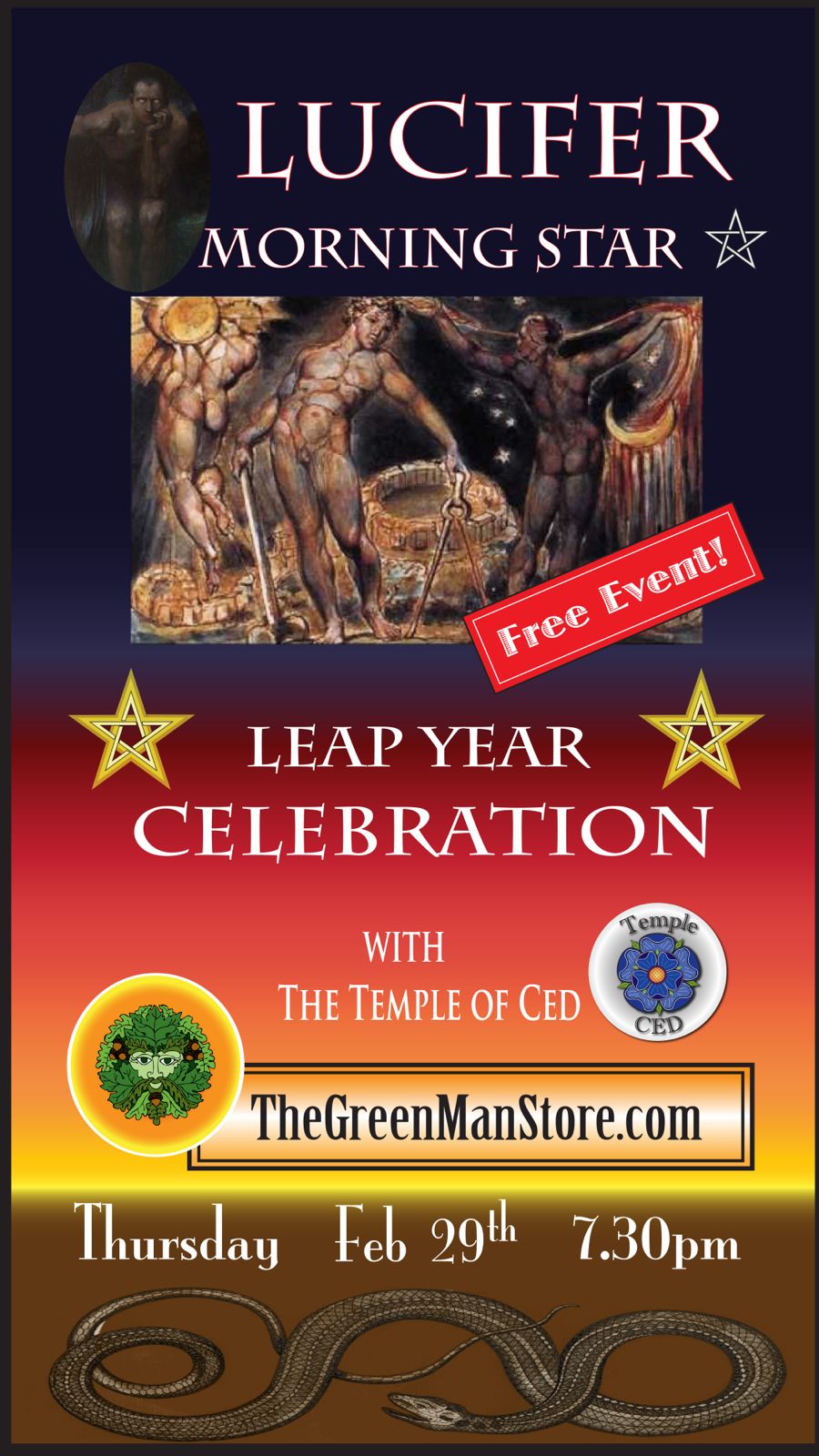 a poster for a leap year celebration