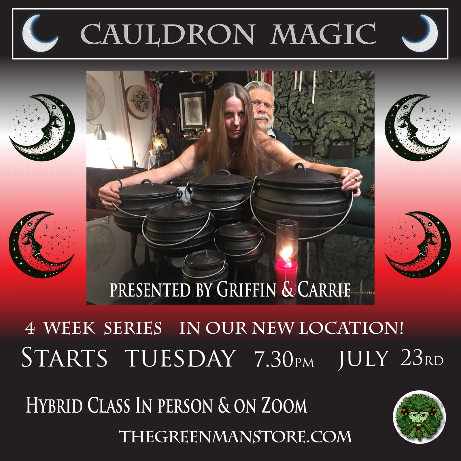 a man and woman holding pots