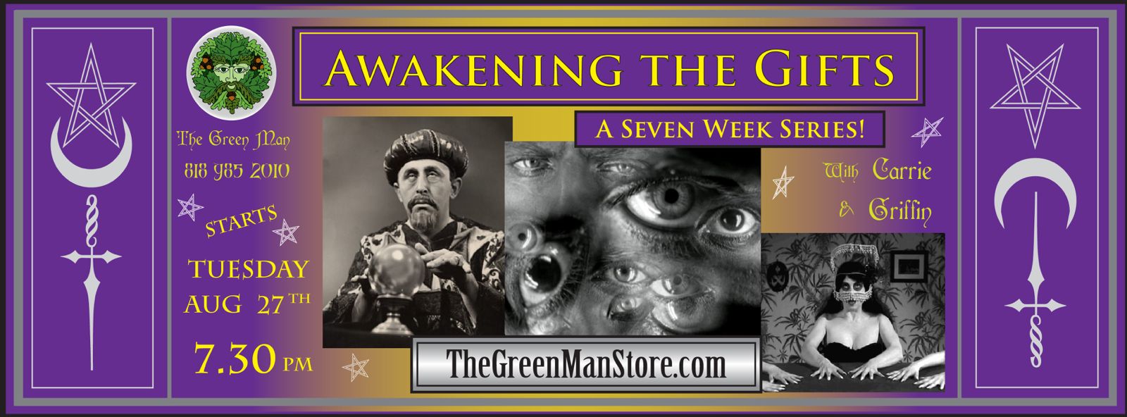 a man with a mustache and a crystal ball