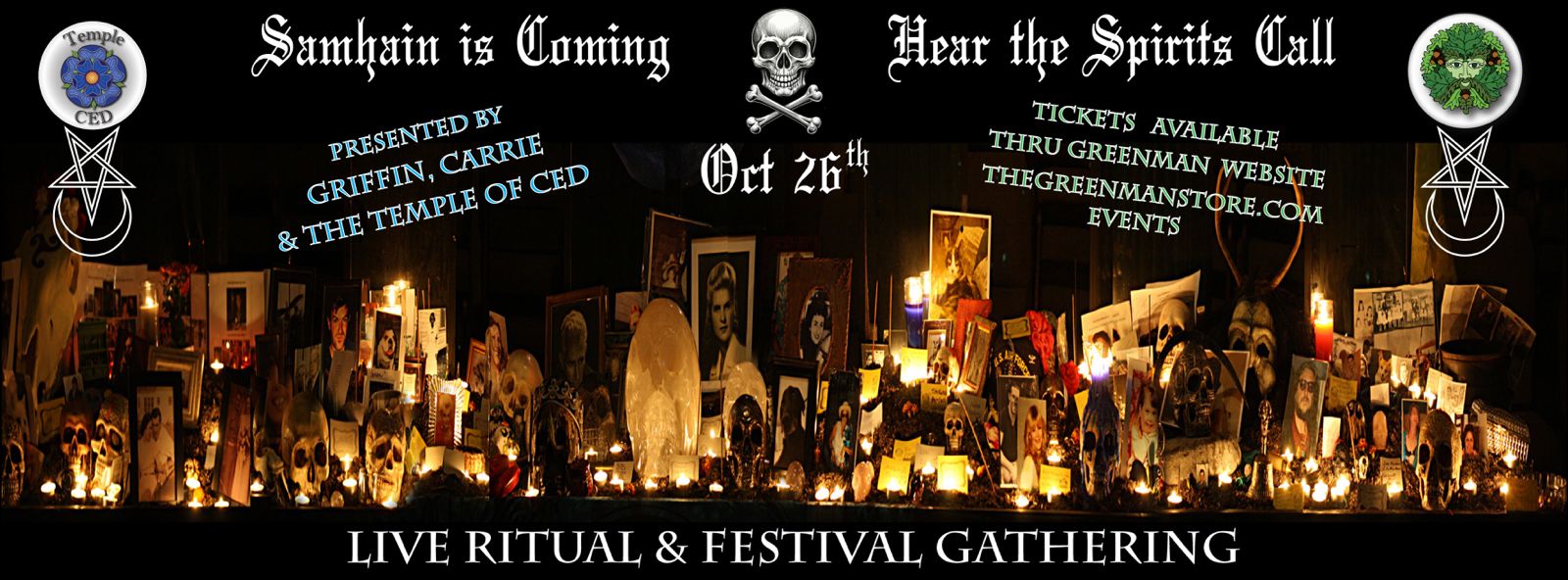 a group of pictures and candles