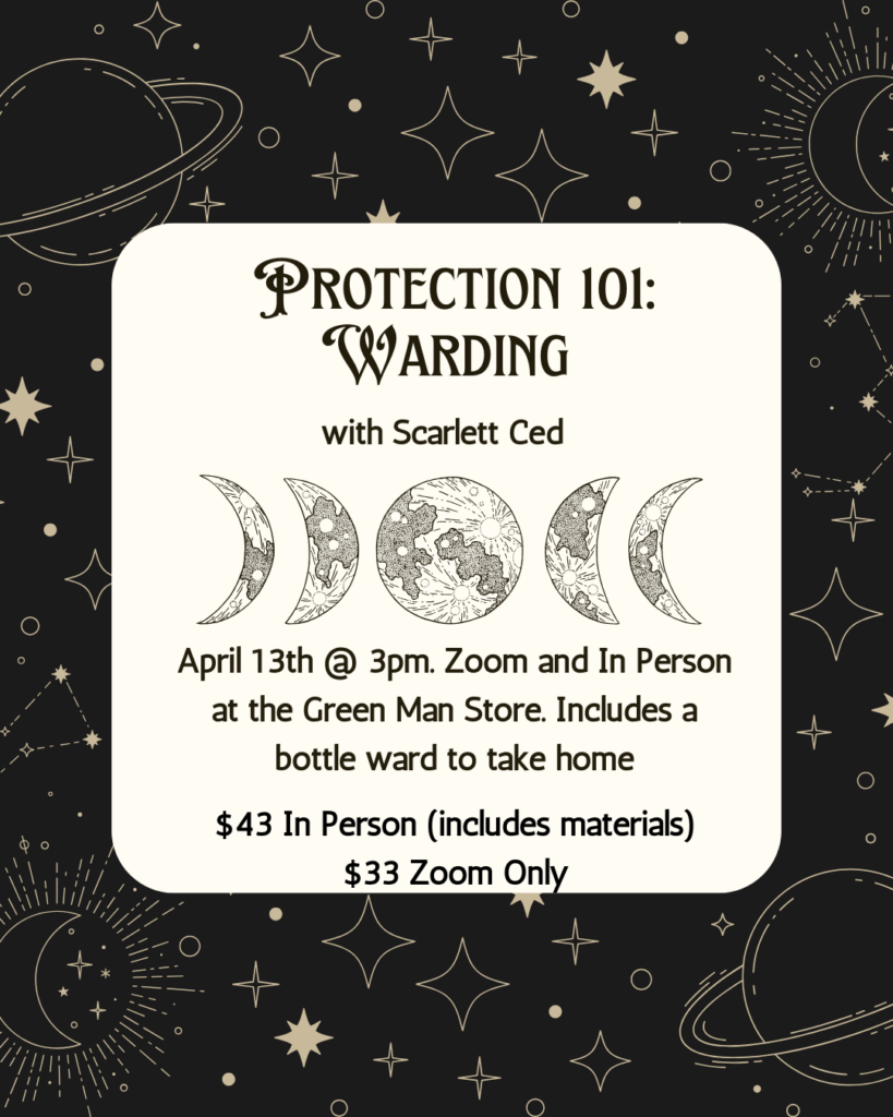 A black and white poster with a white square with text and moon phases