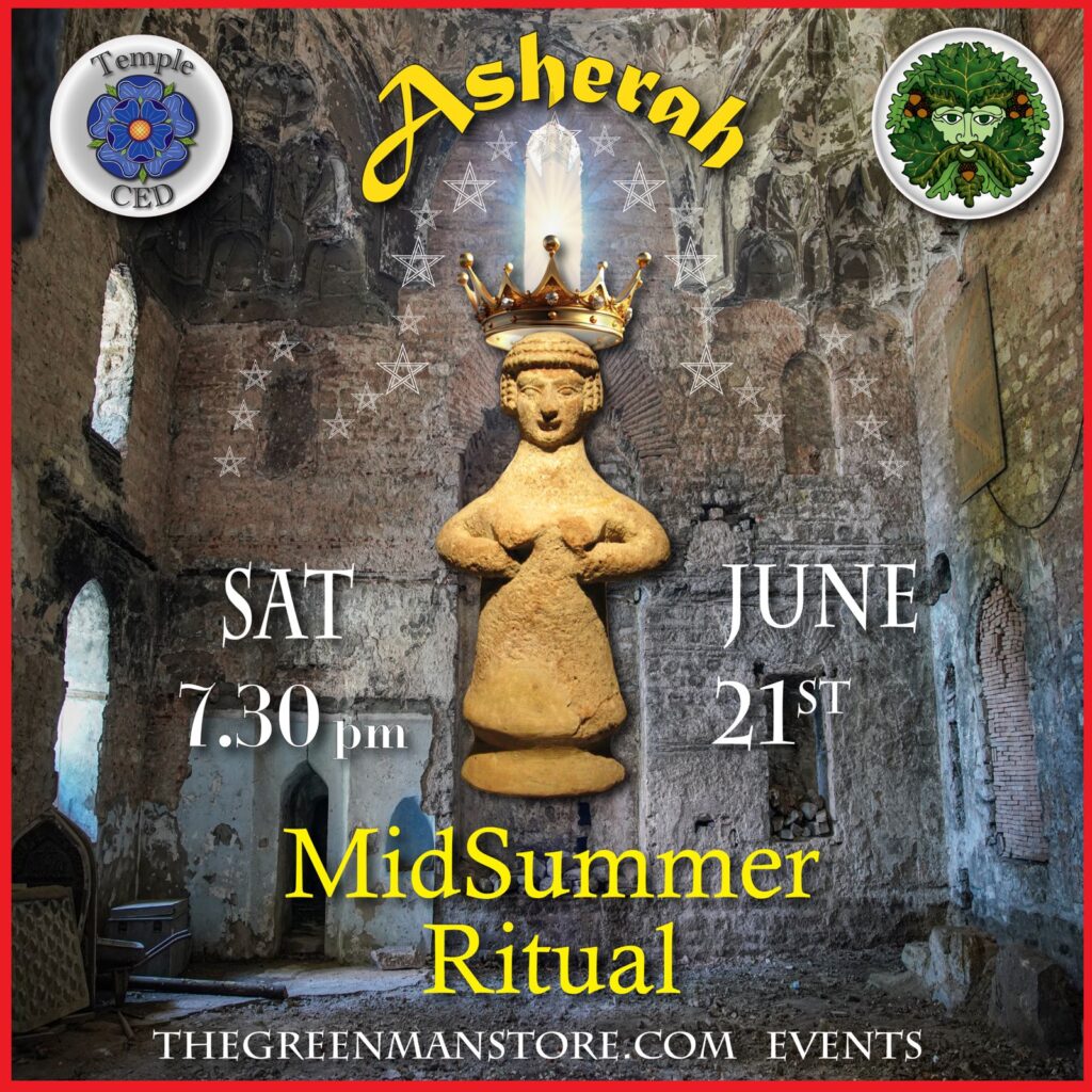 A statue in a stone building