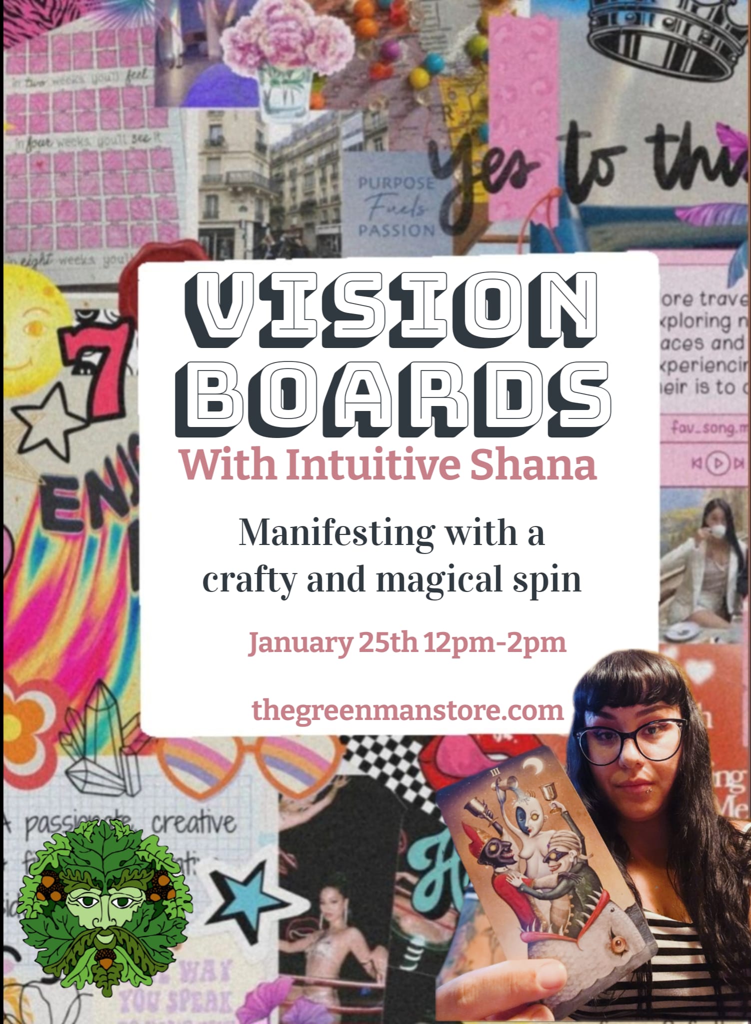 A poster of a woman with a picture of a person