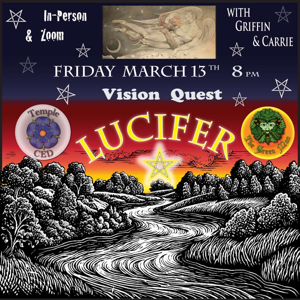 A poster with a river and trees