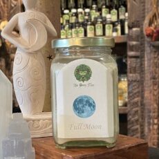 A glass jar with a label on it