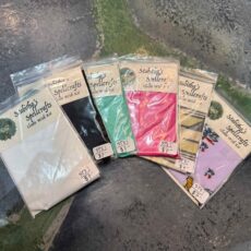a group of bags of fabric